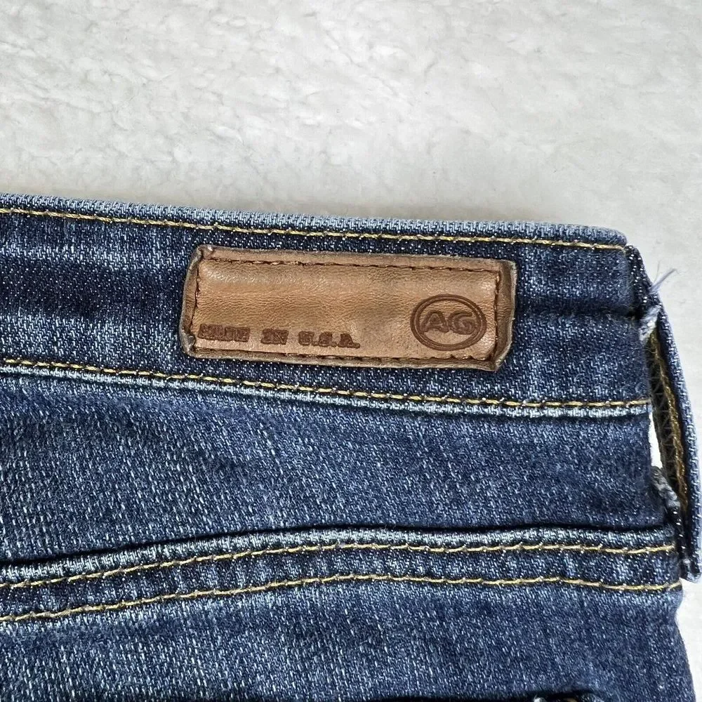 Adriano Goldschmied Jeans Womens 27R Blue Wash Stevie Slim Straight Fray Hem USA